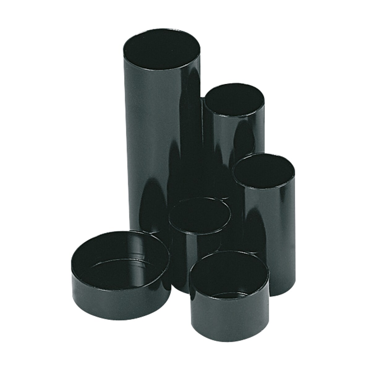 WEDO Stifteköcher Junior 245257201 6Fächer Kunststoff schwarz Image