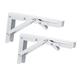 OSALADI 6 PCS 8 billy triangle stand wall shelves white wall mounted shelf folding bracket folding shelf board brackets folding shelf hinge folding hinge bracket iron Collapsible Brackets