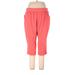 Croft & Barrow Casual Pants - High Rise: Red Bottoms - Women's Size 2X-Large Petite