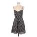 BCBGeneration Casual Dress - A-Line Plunge Sleeveless: Black Dresses - Women's Size 2