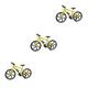 Totority 3pcs mountain bike ornament toy finger bikes bike model motorcycle bike kids bikes mini finger mountain bikes kids playset kids'+bicycles mini bike mini figurine crafts Metal child