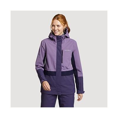 Eddie Bauer Women's Funski Waterproof Ski Shell Waterproof Rain Jacket - Dusty Lilac - Size XXL