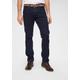 Stretch-Jeans WRANGLER "Greensboro" Gr. 34, Länge 34, blau (blue, black) Herren Jeans Stretch