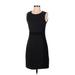 Theory Casual Dress - Sheath Crew Neck Sleeveless: Black Solid Dresses - Women's Size 4