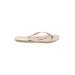 Havaianas Flip Flops: Gold Solid Shoes - Women's Size 39 - Open Toe