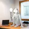 Lampe de table LED nordique, lampe de singe en résine, lampe de bureau animal mignon, lampe de table