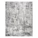 Gray 84 x 63 x 0.23 in Area Rug - Gertmenian Braga Tiaga Modern Abstract Glam Plush Polypropylene Area Rug | 84 H x 63 W x 0.23 D in | Wayfair