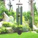 Outdoor Leisure Products Weather Resistant Metal Wind Chime Metal in Green | 41 H x 7.75 W x 7.75 D in | Wayfair 315M