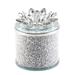 Willa Arlo™ Interiors Round Metal Lotus Jewelry Box Storage - Contemporary Glam Trinket Storage Crystal in Gray | 5" H x 4" W x 4" D | Wayfair