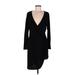 Haute Hippie Casual Dress - Wrap: Black Dresses - Women's Size Medium