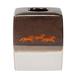 Foundry Select Broguien White/Brown/Gold Ceramic Southwestern Tissue Box Cover Ceramic in Brown/White/Yellow | 5.9 H x 5.2 W x 5.2 D in | Wayfair