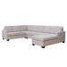 Multi Color Reclining Sectional - Latitude Run® Anikait 3-Piece Upholstered Chaise Sectional Polyester | 31.4 H x 125.6 W x 78.3 D in | Wayfair