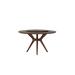 Corrigan Studio® Llaguno Trestle Dining Table Wood/Glass in Brown/Gray | 29.5 H x 51.1 W x 51.1 D in | Wayfair 75F01EAC715C494F840DBC223DBBB1C9