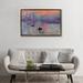 Longshore Tides Sunrise Impression On Canvas by Claude Monet Print Metal in Blue/Gray/Indigo | 32 H x 48 W x 1 D in | Wayfair