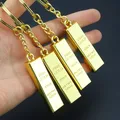 Portachiavi con lingotto finto per donna, ciondolo per borsa, uomo, portachiavi per auto in metallo, replica color oro, portachiavi con barra d'oro, regalo aziendale