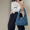 Borsa in Denim nappa 2023 borsa in tela di marca borsa da donna borsa a tracolla Casual di grande