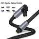 90 Degree Digital Optical Audio Cable 5.1 Right Angle Toslink SPDIF Coaxial Cable for Blu-ray Player
