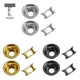 Tooyful 2 Pieces Iron Round Cup Jack Plate Socket Cover Head Cap Retainer Clip for Telecaster Tele