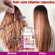 FlowWeek Hair Vitamin Capsule Smooth Silky Hair Mask Keratin Complex Oil Repair Curl Damaged Dry