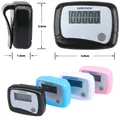 1pc Healthy Sports Pedometers Random Color LCD Pedometer Step Calorie Counter Walking Distance Sport