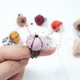 1PC/5PCS Mini Pumpkin Ring Pin Cushion Wool Felt Needle Insert Diy Handmade Pincushion Sewing Tools