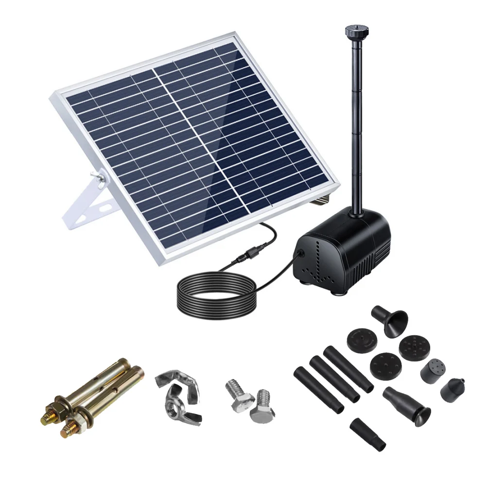 Hochleistungs-Solar-Landschaftsbrunnen, 17 V, 10 W, Ausrüstung, Solar-Wasserpumpe, Gartenbrunnen, dekorativer Brunnen Image
