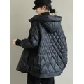 Women Hooded Loose 90% White Duck Down Parka Casual Female Thick Warm Down Coat Snow Jackets Outwear