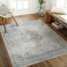 Mark&Day Washable Area Rugs 2x4 Edmond Traditional Denim Area Rug (2 3 x 3 9 )