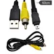 DV Mini Kamera Daten Kabel Lade 2 in 1 Sport Kamera Transimission Kabel USB Daten Linie Sport Cam