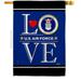 28 x 40 in. US Air Force Love House Flag with Armed Forces Double-Sided Decorative Vertical Flags Decoration Banner Garden Yard Gift