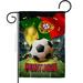 13 x 18.5 in. World Cup Portugal Sports Soccer Double-Sided Vertical House Decoration Banner Garden Flag - Yard Gift