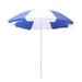 2.2m Blue White Square Umbrella Outdoor Market Patio Umbrella Rain Sun Umbrella Table Beach Umbrella Without Base (Stems Random Colors)