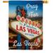 Pray for Las Vegas Support Cause 28 x 40 in. Double-Sided Decorative Vertical House Flags Decoration Banner Garden Yard Gift