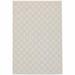 3 x 5 ft. Ivory Geometric Stain Resistant Indoor & Outdoor Rectangle Area Rug - Gray and Ivory - 3 x 5 ft.