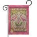 BD-BI-G-105044-IP-DB-D-US14-AL 13 x 18.5 in. Flamingo Fun Burlap Garden Friends Birds Impressions Decorative Vertical Double Sided Flag