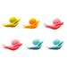 6pcs Snail Shape Tea Bag Clip Cup Mug Tea Infusers Strainer Clips Party Decor Silicone Tea Bag Holder (Random Color)