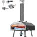 ABORON 13 Wood Fired Pizza Ovens Pellet Pizza Stove for Outside Portable Stainless Steel Pizza Oven for Backyard Pizza Maker Portable Mobile Outdoor Kitchen