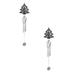 2PC Wind Chimes Outdoor Interior Decoration With Wind 3D Metal Small Wind Chimes For Garden Terrace Backyard Home Decor Home Decoration Windchimes Outdoors Ornaments For Home