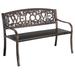 Char-log A Product of Leigh-country TX94101 51" L X 24" W X 34" H Metal Welcome Bench