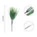 Fake Grass Plants 14" Artificial Grass Outdoor Anti-UV for Home Green