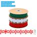 15 Yards Snow Ribbon, 5 Yards Per Roll Snow Trim Rope Artificial Snow String - White, Red, Green