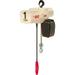 16 FPM 115 & 230V Coffing JLC 1 Ton Electric Chain Hoist with Chain Container 10 ft. Lift