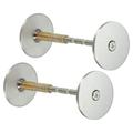 Uxcell Door Hole Cover Plate 2 Pack 1 9/16 Deadbolt Cover Plate Brushed Satin Nickel