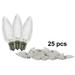 C9 Dimmable Faceted LED Retrofit Lamp with 5 Internal LEDs & An E17 Base Light Bulb Pure White - Pack of 25