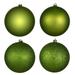 Vickerman 6" Juniper Green 4-Finish Ball Ornament Assortment, 4 per Box