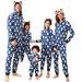 Hfyihgf 2023 Christmas Set of Family One Piece Parent-Child Zipper Hooded Long Sleeve Warm Pajamas Fashionable Full Cute Printed Pjs Kid Blue 4-5 Years
