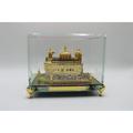 Golden Temple Amritsar 24k Gold Plated. Square Glass.