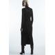 COS Women's Polka-Dot Sheer-Panel Maxi Dress - Black - Black