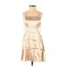 Shein Casual Dress - Mini: Tan Dresses - Women's Size X-Small Petite