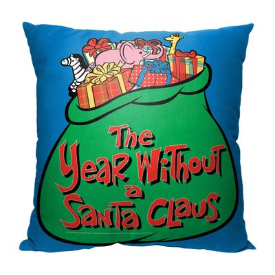 Wb Year Without A Santa Clausbag Of Toys 18X18 Printed Throw Pillow by The Northwest in O